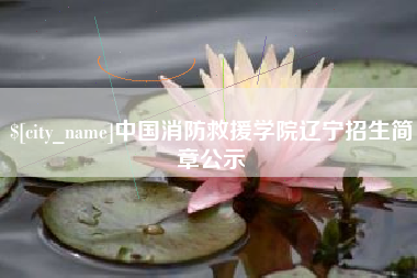 老河口中国消防救援学院辽宁招生简章公示