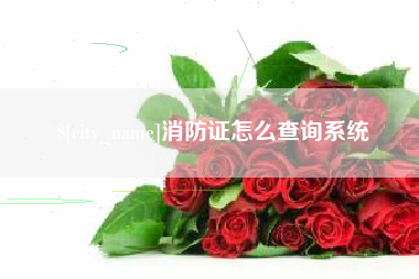 老河口消防证怎么查询系统
