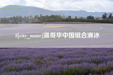 老河口温哥华中国组合滑冰