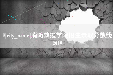 老河口消防救援学院招生录取分数线2019