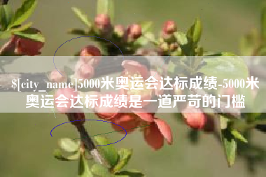 老河口5000米奥运会达标成绩-5000米奥运会达标成绩是一道严苛的门槛