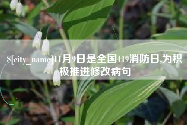 老河口11月9日是全国119消防日,为积极推进修改病句