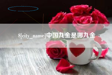 老河口中国九金是哪九金