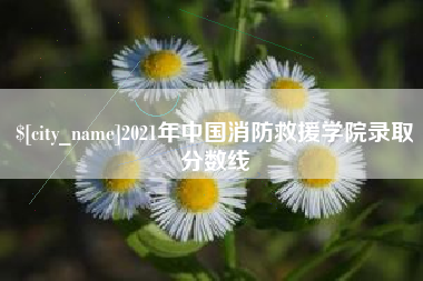 老河口2021年中国消防救援学院录取分数线