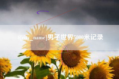 老河口男子世界5000米记录