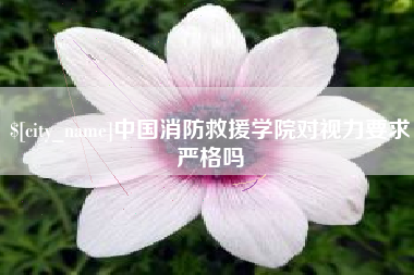 老河口中国消防救援学院对视力要求严格吗