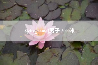 老河口男子 5000米