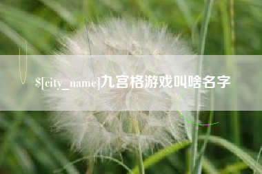 老河口九宫格游戏叫啥名字