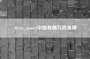 老河口中国有哪几枚金牌