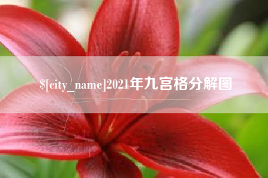 老河口2021年九宫格分解图