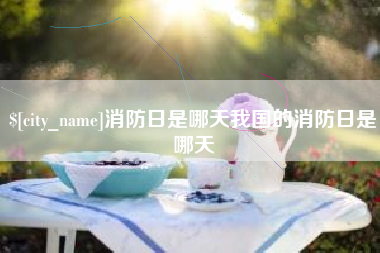 老河口消防日是哪天我国的消防日是哪天