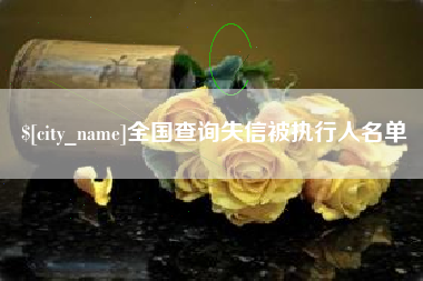 老河口全国查询失信被执行人名单
