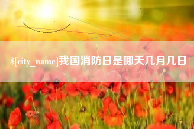 老河口我国消防日是哪天几月几日