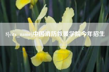 老河口中国消防救援学院今年招生