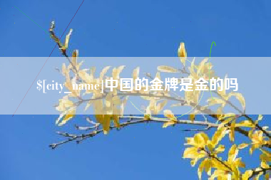 老河口中国的金牌是金的吗