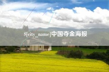 老河口中国夺金海报