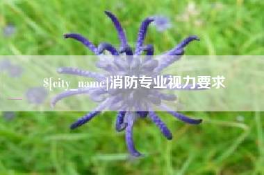 老河口消防专业视力要求
