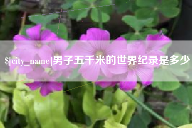 老河口男子五千米的世界纪录是多少