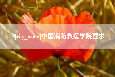 老河口中国消防救援学院要求