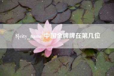 老河口中国金牌牌在第几位