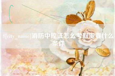 老河口消防中控证怎么考取需要什么条件