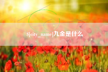 老河口九金是什么