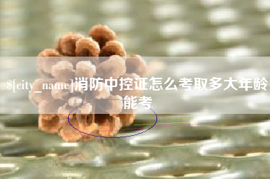 老河口消防中控证怎么考取多大年龄能考